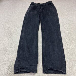 Wrangler Jeans Black Straight Pockets Men’s Size 28x32